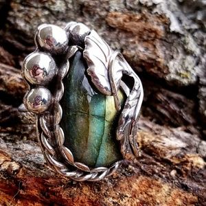 Rob Sherman Handmade Sterling Labradorite Ring